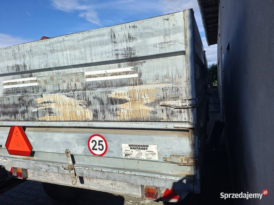 Sprzedam przyczepę wywrotkę Junkkari 10T nieuszkodzony Przyczepy rolnicze Mycielin