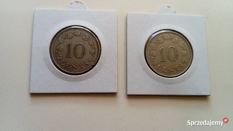 Moneta 10 centów 1972 r Malta Mosina