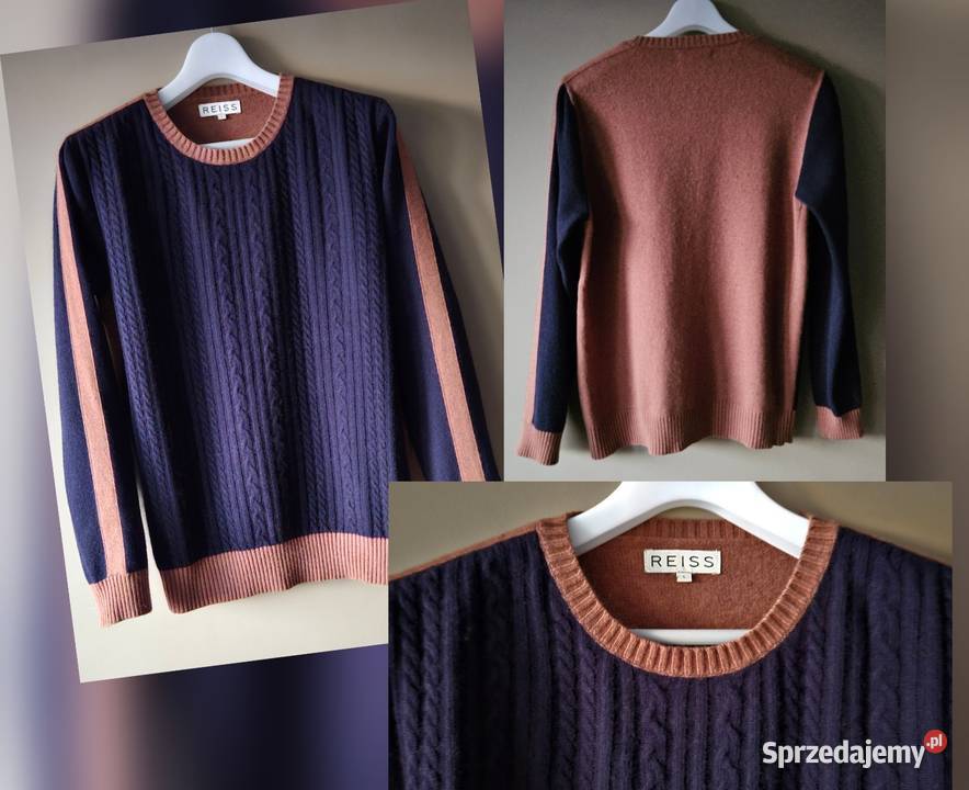 Piękny sweter męski Reiss rozmiar L bogaty Lublin
