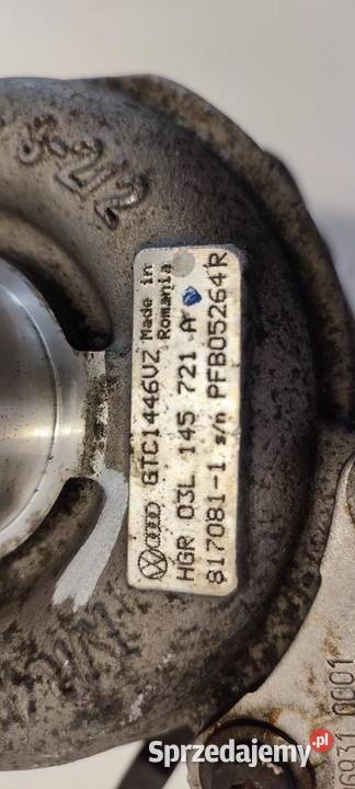 AUDI A4 B8 TURBOSPRĘŻARKA 20 TDI 03L145721A dolnośląskie