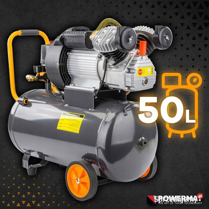 KOMPRESOR OLEJOWY 50L SPRĘŻARKA 8 BAR 392 lmin Zawiercie