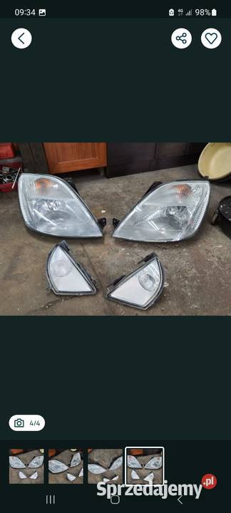 Lampy przednie przeciwmgłowe ford fiesta mk5 mk6 Rok produkcji 2005 Lampy przednie Puck