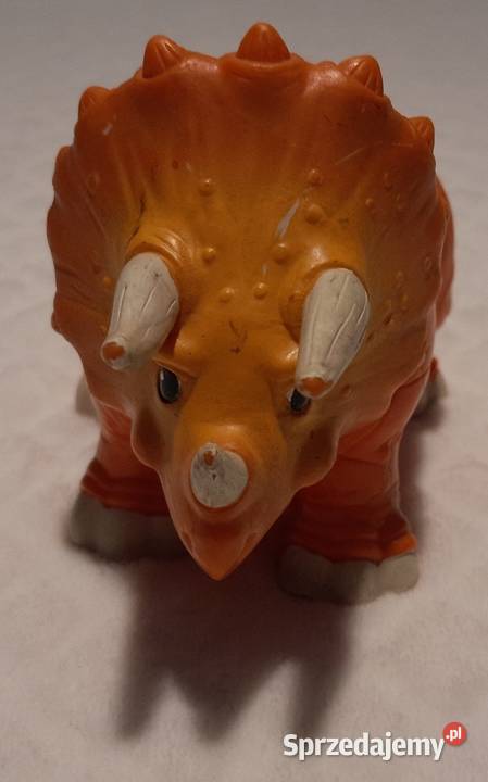 Dinozaur triceratops pomarańczowy 17 Zabawka śląskie