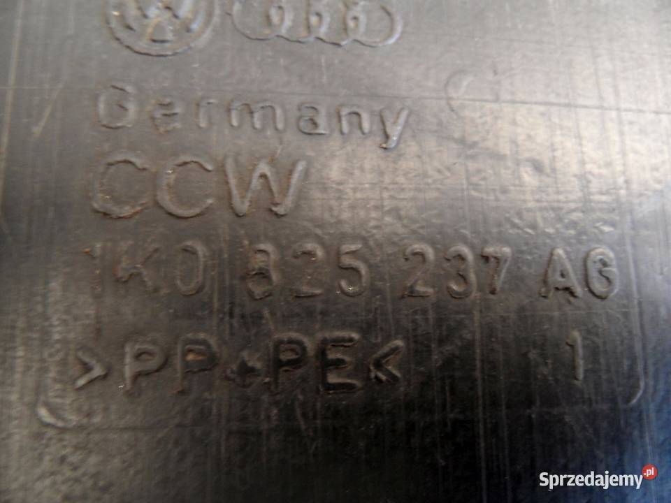 VW GOLF VI 10r osłona pod silnik 1K0825237AG