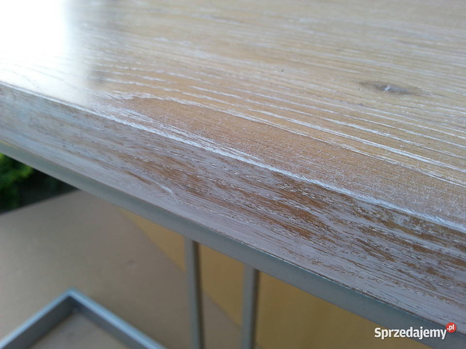 Konsola czarna loft dąb lity Radomsko