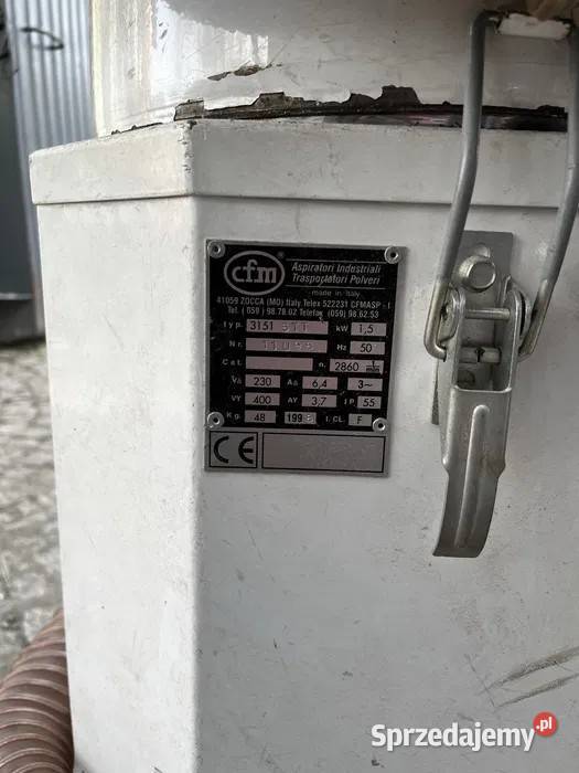 Odkurzacz przemysłowy CFM Włochy 15 kW 400 V Kłodawa sprzedam