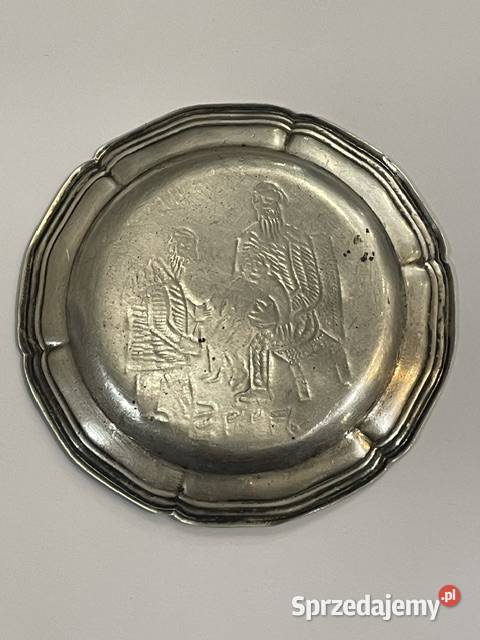 Srebrny talerzyk kolekcjonerski scena obrzezania małopolskie Kraków