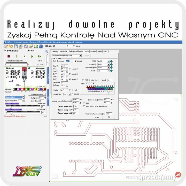 Moduł kontrolera do sterowania frezarką cnc 3 i wielkopolskie Śrem