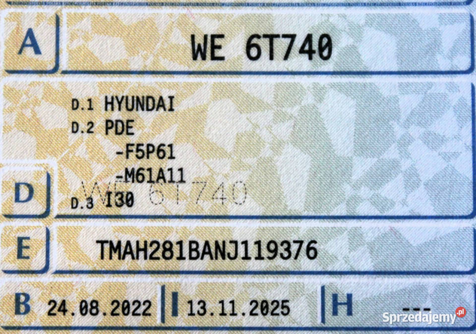 Hyundai i30 Gwarancja Salon Kamera Cofania FV23 elektrochrom. lusterko wst. mazowieckie Sokołów