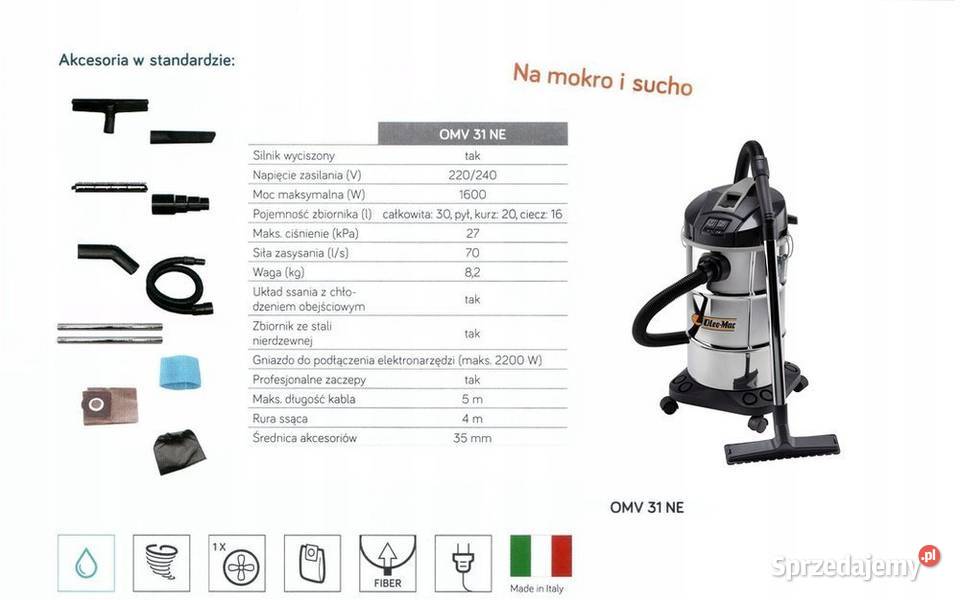 OLEO MAC OMV 31 NE ODKURZACZ PRZEMYSŁOWY Opalenica