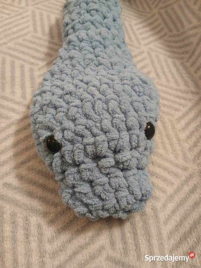 Pluszowy wąż na szydełku Tkanina  mazowieckie Warszawa