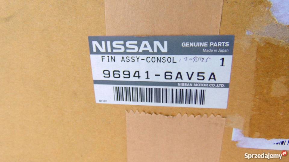 RAMKA TUNEL ŚRODKOWY NISSAN GTR 1617 969416AV5A Nowy Tomyśl