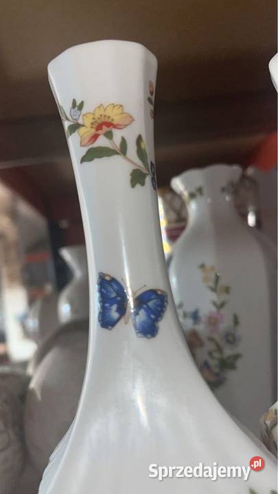 Wazon z motylami Porcelana Aynsley Cottage Gdańsk