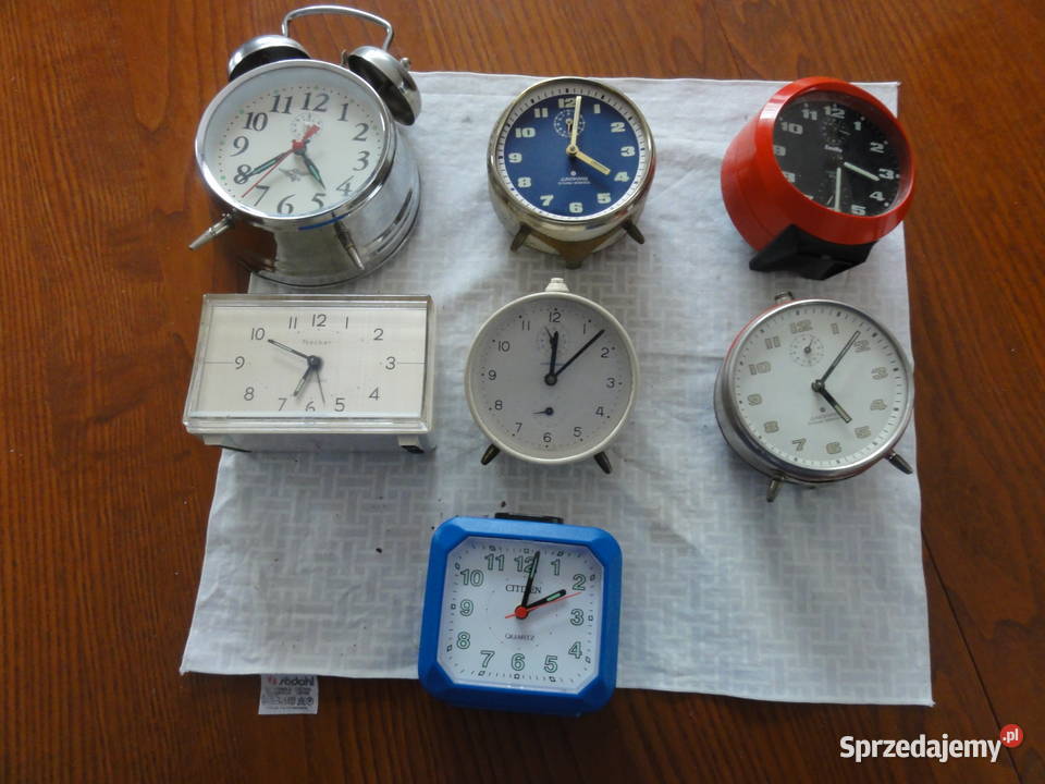 zestaw budzików