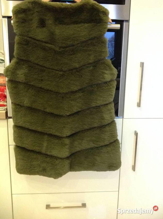 Kamizelka Futrzana Damska M NOWA Zielona Rozmiar 38(M) lubuskie Nowa Sól