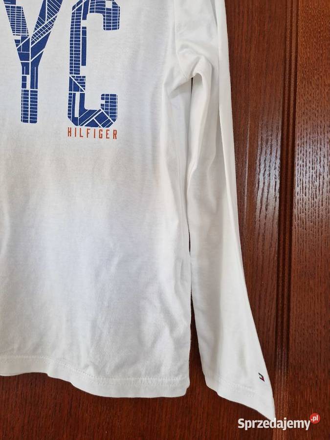 Bluzka biała długi rękaw Tommy Hilfiger 10 lat Bibice