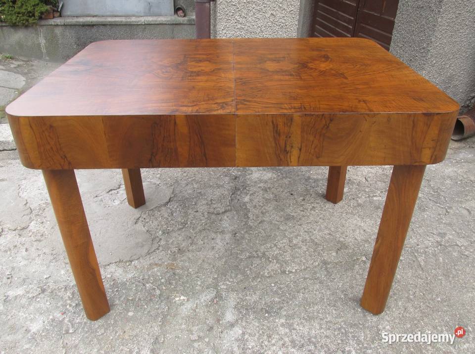 Stół Art Deco halabala do renowacji orzech