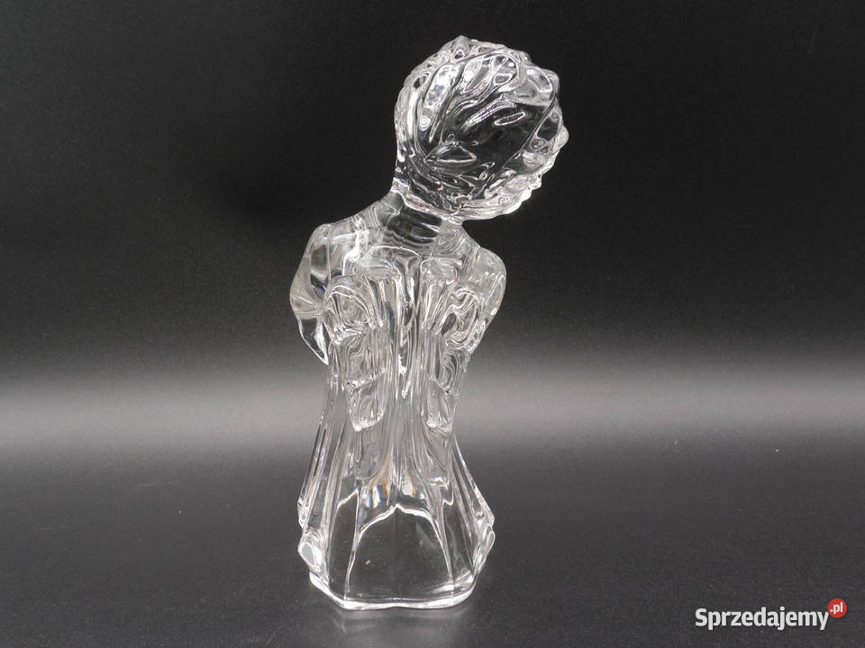 Kryształowy świecznik w kształcie anioła Porcelana i szkło Antyki, Sztuka, Kolekcje Raszków