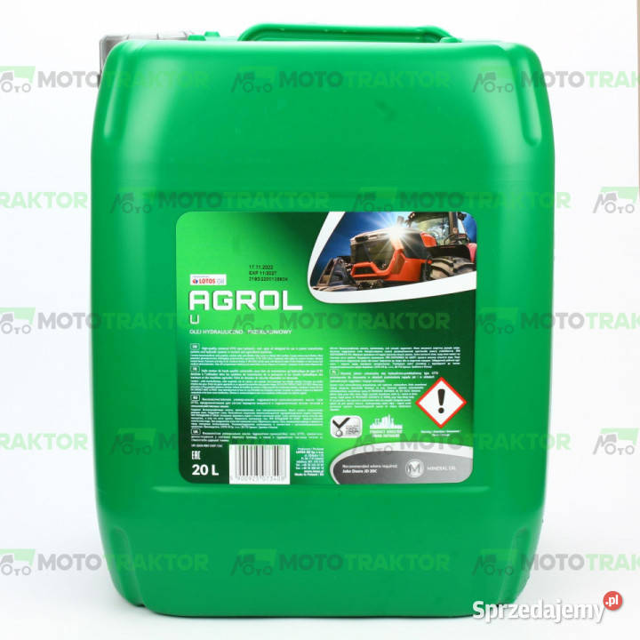 OLEJ UTTO HYDRAULICZNO PRZEKŁADNIOWY LOTOS 20L Łążynek sprzedam