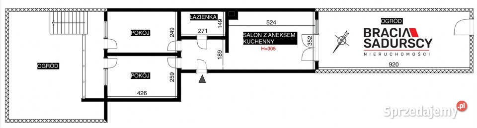 Mieszkanie 503 metry 3 pokoje Kraków Niebyła 14493zł/m2