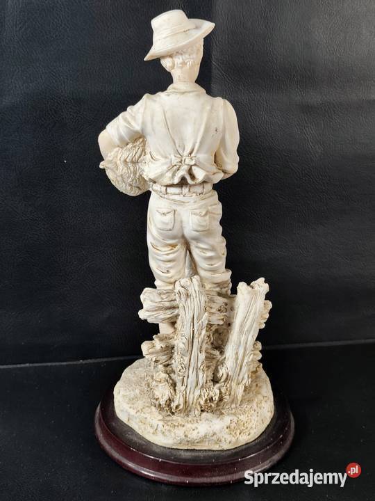 Figura Chłopca Z Gęsiami Włoski Alabaster Poddębice