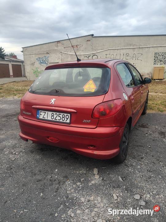 Peugeot 206 14 benzyna 75 2007r Zielona Góra