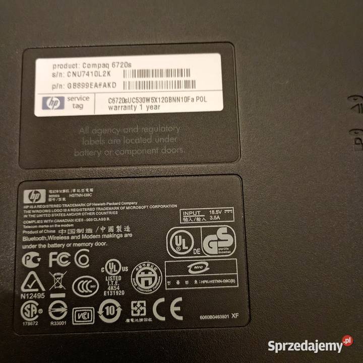 Laptop HP 154cala z akcesoriami Komputery i Akcesoria Niedrzwica Duża