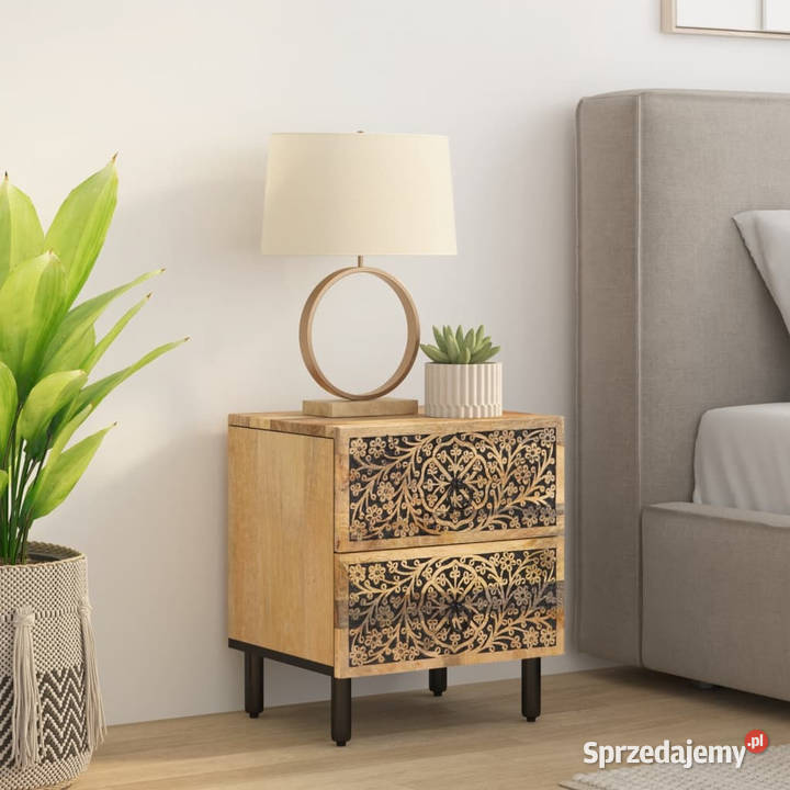 Szafka nocna 40x33x46 lite drewno mango WM358210 Warszawa