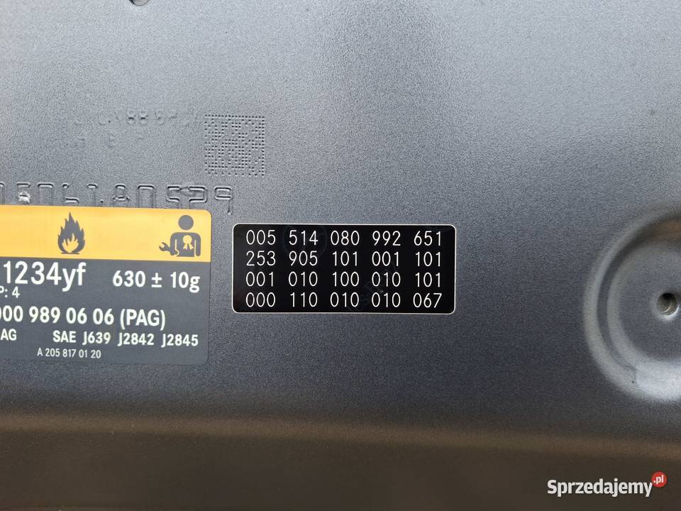 MERCEDES GLC W253 MASKA POKRYWA SILNIKA osobowe Bieleń