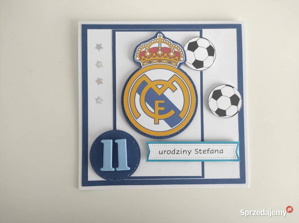 Kartka na urodziny ręcznie robiona piłkarska Łódź sprzedam