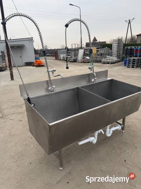 Basen gastronomiczny dwukomorowy głęboki z 2 Głogówko