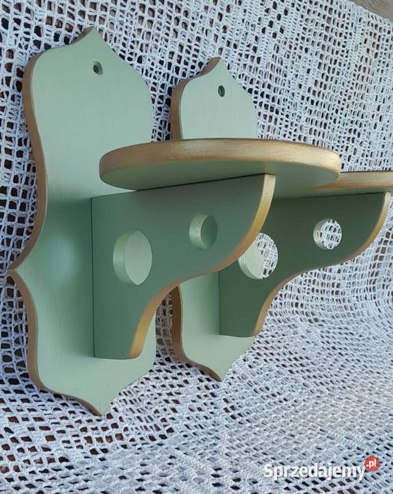 Świeżo odnowione kwietniki świeczniki drewniane Rzeszów