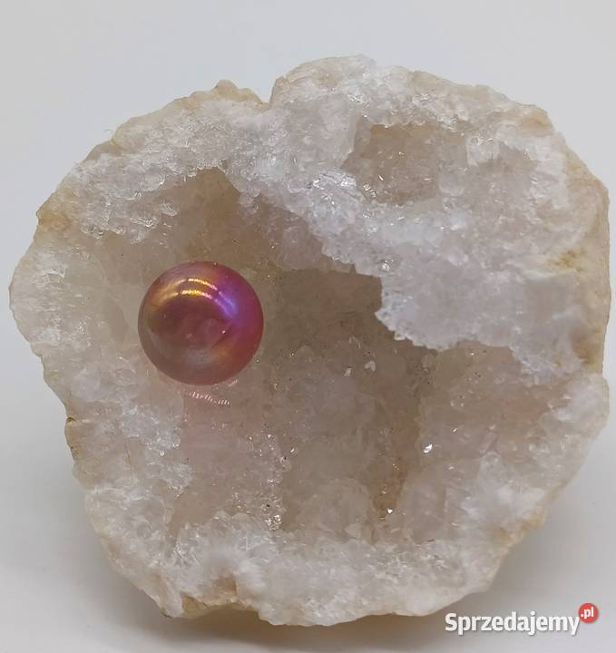 Kwarc aura różowy kulka 15mm kolekcja a1 Olsztyn