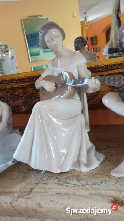 Figurka Gitarzystka B G Ingeborg Plockross Porcelana i szkło Gdańsk sprzedam