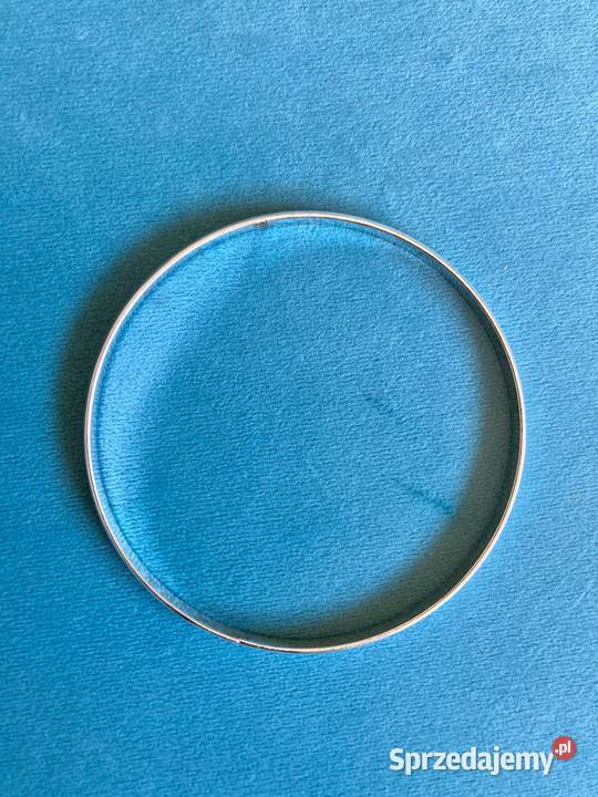 Srebrny komplet biżuterii kolczyki koła