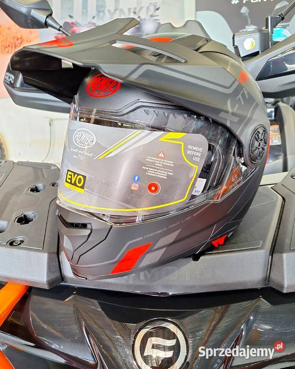 Kask Premier Helmets XTrail czerwony Zapreszamy Brzozówka