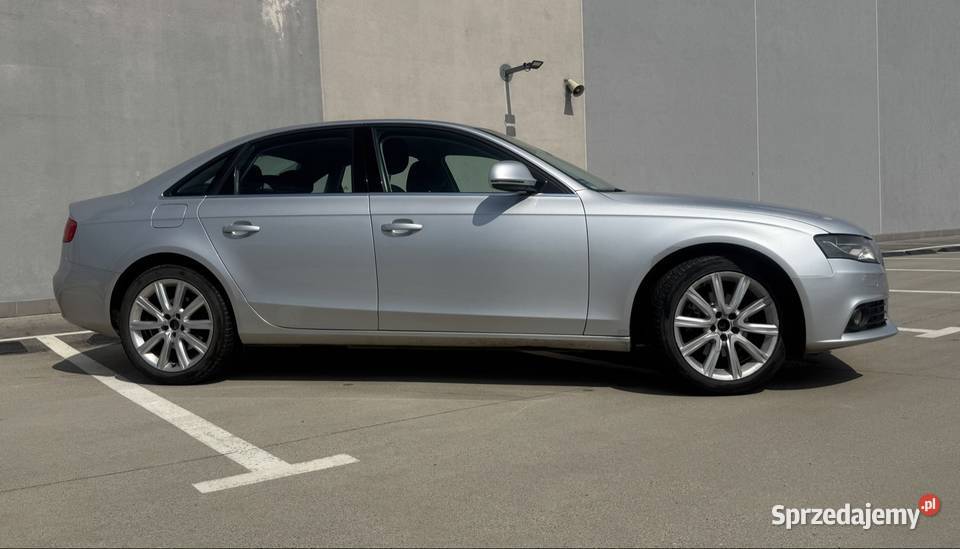 Audi A4 B8 2008r Tempomat Grzane fotele Zamiana srebrny dolnośląskie Świdnica