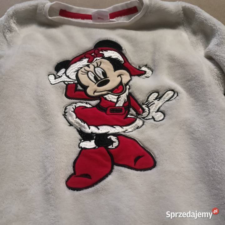 Biała bluza polarowa Disney 122 Myszka Minnie dziewczynka Weronikopole sprzedam
