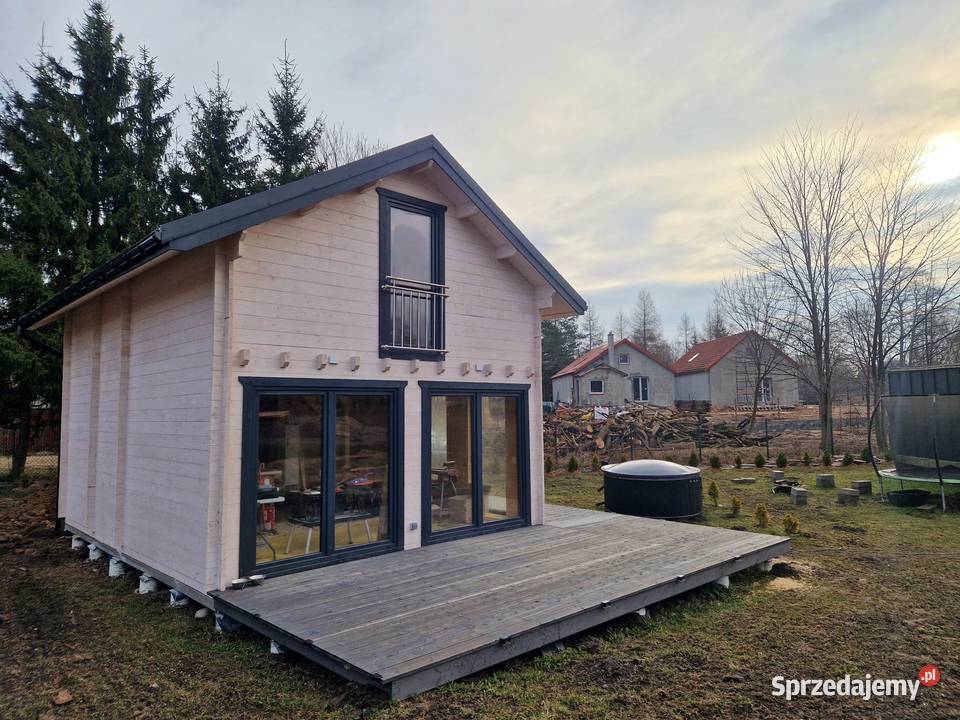DREWNIANY DOMEK Całoroczny JAN III 65 27 M2 Mrągowo