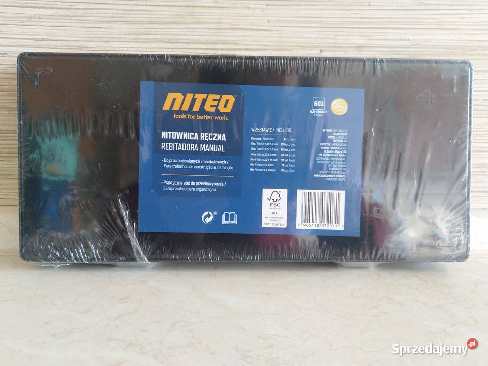 NAJTANIEJ Nitownica Ręczna 600 Nitów Etui Zabrze sprzedam