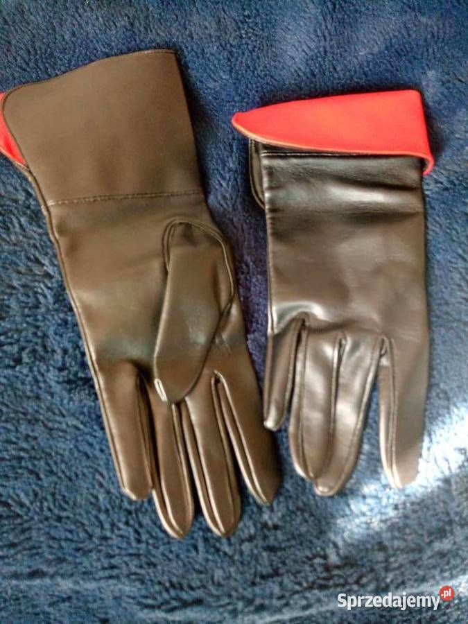 Rękawiczki damskie skórzane PRL Warszawa