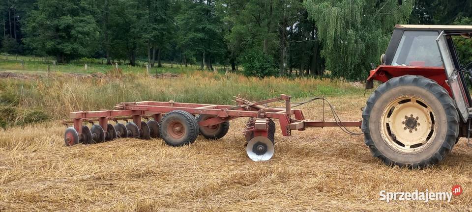 Brona talerzowa talerzówka ciągana Souchu Pinet podlaskie Wąsosz