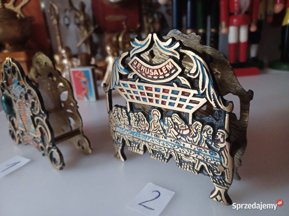 Piękny mosiężny serwetnik JERUSALEM Kolekcja