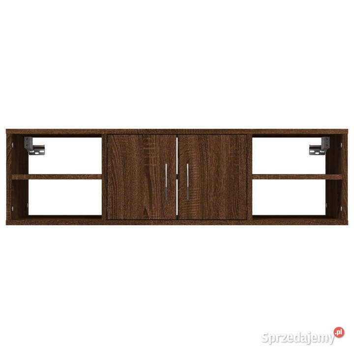 Półka ścienna brązowy dąb 102x30x29 WM826365 mazowieckie Warszawa