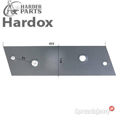 Płoza krótka HARDOX 80506L części do pługa Suwałki