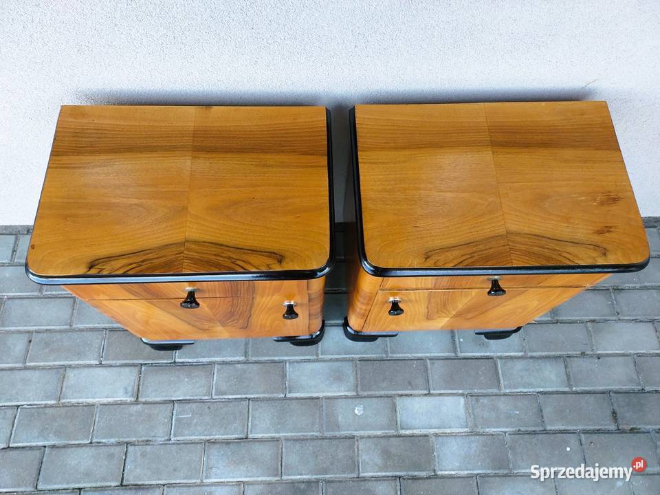 Stare szafki nocne nakastliki zestaw 2 orzech pomorskie Tczew