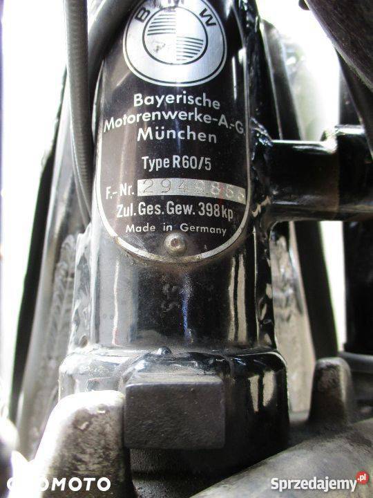 BMW R R 60 605 1973 klasyk zabytek piękny stan Inowrocław