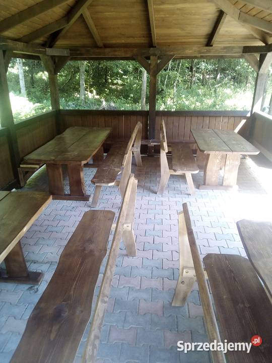 Meble ogrodowe drewniane solidne Altany i wiaty świętokrzyskie Bodzentyn