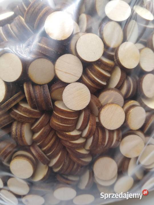 Koła Kółka Drewniane 11 mm Scrapki Decupage 100 pomorskie