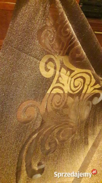 Kwadratowa brązowa serweta 100x100 bieżnik ecru Radom